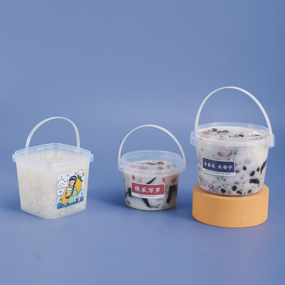 Muster geliefert Plastikbehälter Aufbewahrung 280ml 500ml 1000ml Lebensmittelfarbe angepasst
