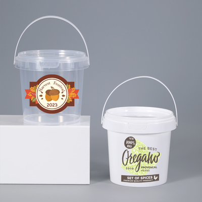 Custom 1L Food Grade Plastikbehälter für Farbwasser mit Deckeln ISO9001SGS garantiert