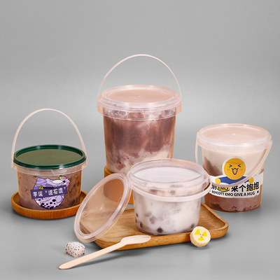 Genießen Sie leckeres Eis mit unserem Butter-Spread-Box 350 ml-700 ml Plastik Eimer