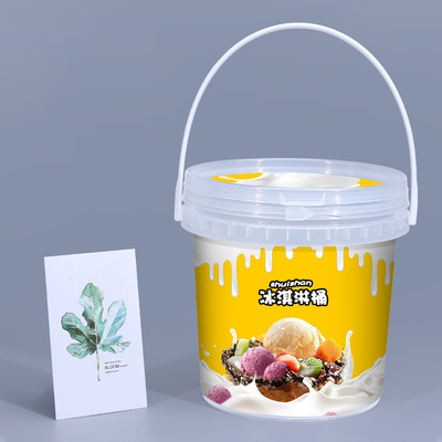 Druckerei Seidenlackdruckerei Wärmeübertragung Druckerei 1L klare Plastikbehälter für Joghurt