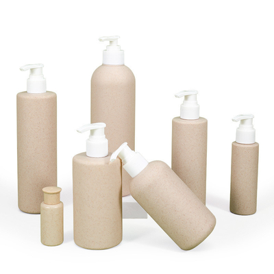 30 ml-500 ml Kapazität Leere Kosmetische Shampoo Pumpe Verpackung Weizenstroh biologisch abbaubare Plastikflasche