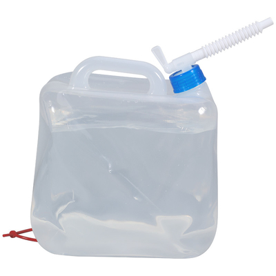Verklappbare durchsichtige Wassertüte 20L für Campinggeräte PVC Außenquadratbehälter