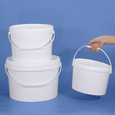 10L PP Oval Plastik Eimer Eimer Durchsichtig Weiß Für Bier Getränke Lagerung