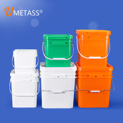 Durchsichtige Quadrat 2 Gallonen Plastik Eimer Getränke Eimer Lebensmittelsicherheit Lagerung