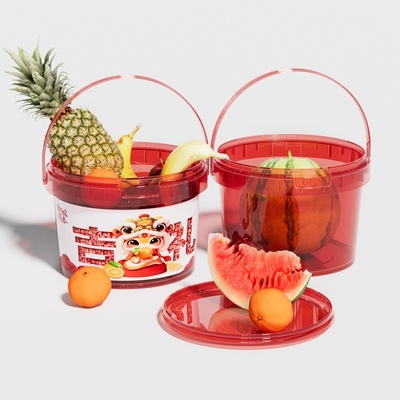 Plastik-Lebensmittelbehälter mit Deckel 300 ml 500 ml 1L 2L Lebensmittelqualität Transparent Eimer für Obst
