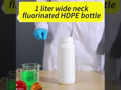 1000 ml fluorhaltige Plastikflasche zur Speicherung flüssiger chemischer Stoffe, Säure- und Alkalibeständigkeit